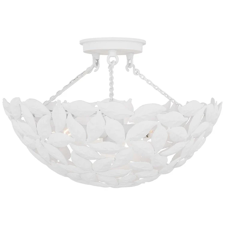 Ceiling Light Kelan Semi-Flushmount 3 Lamp White - Frankwebs