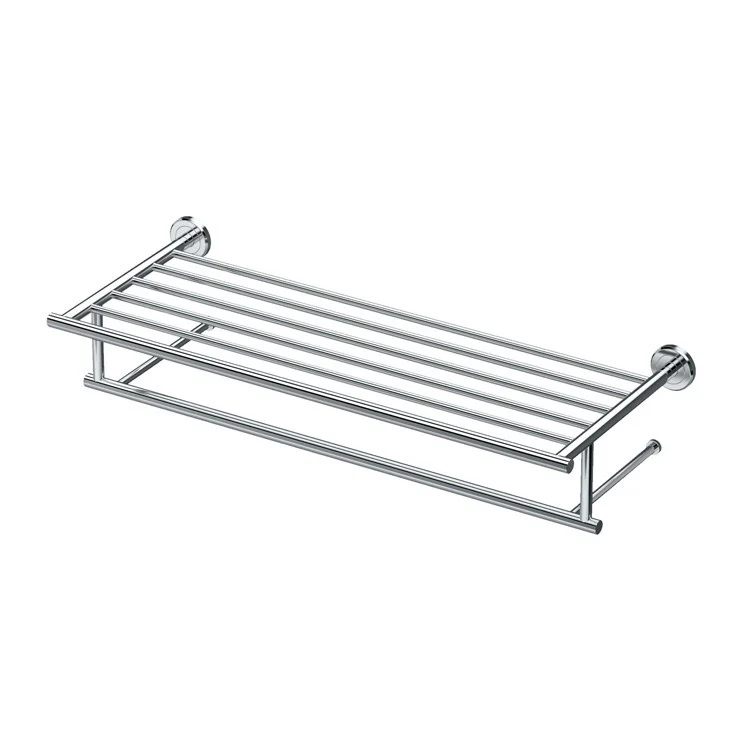 Towel Rack Latitude II Minimalist Satin Nickel Metal 24 Inch - Frankwebs