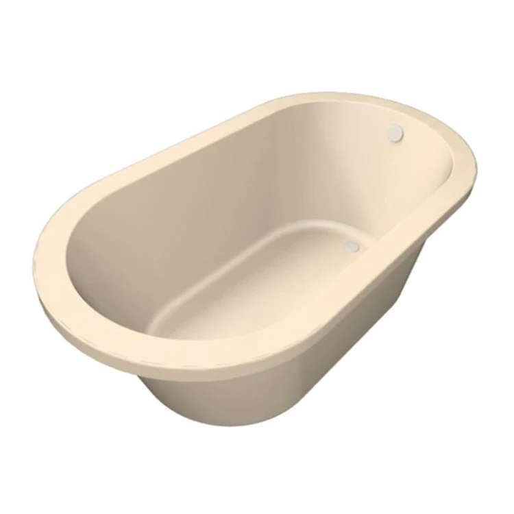 Combination Tub Designer Collection Malia 60 x 42 x 21 Inch Drop-In End Drain Biscuit Oval - Frankwebs