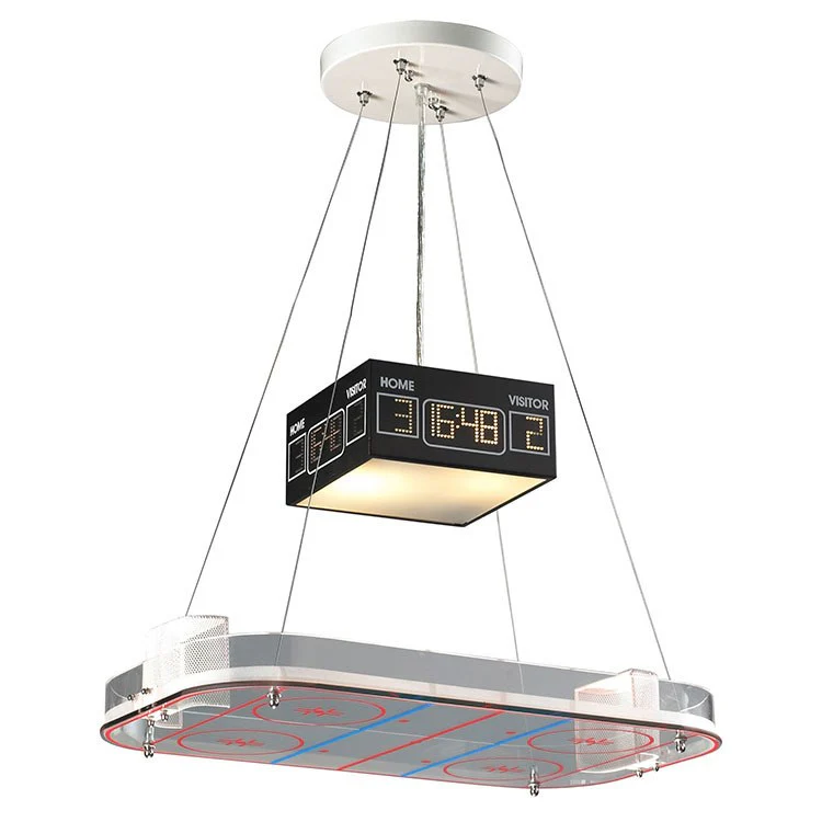 Novelty Two-Light Hockey Pendant - Frankwebs