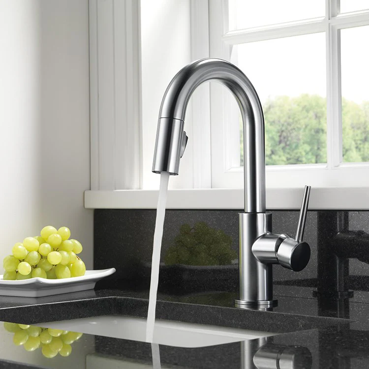 Trinsic Single Handle Pull Down Bar/Prep Faucet - Frankwebs