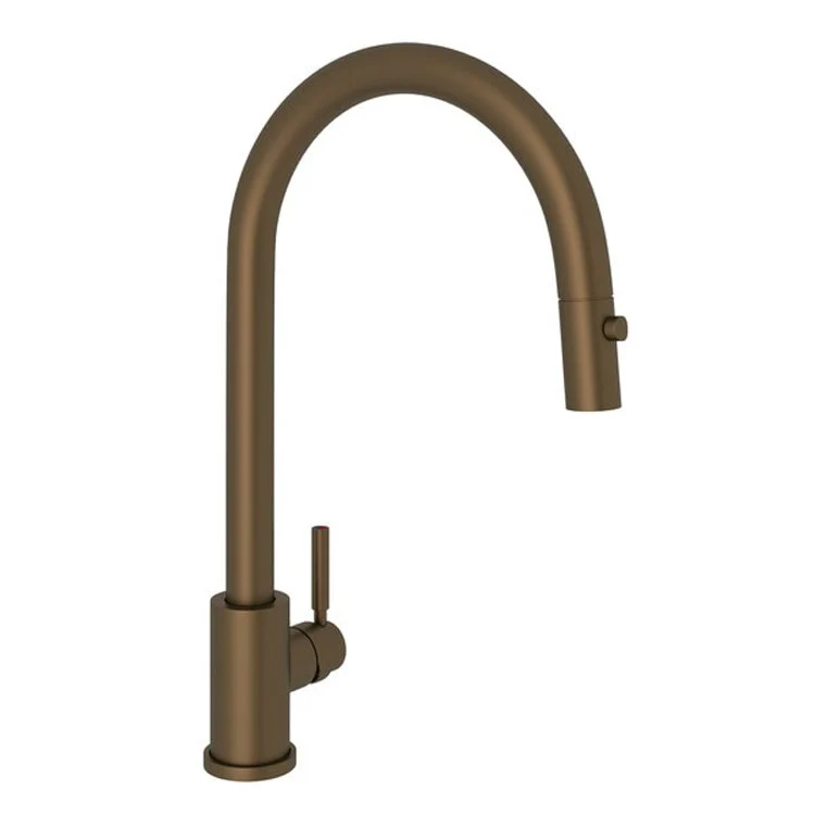 Kitchen Faucet Holborn 1 Lever English Gold Dual Spray Pull Down C-Spout 1.75 Gallons per Minute - Frankwebs