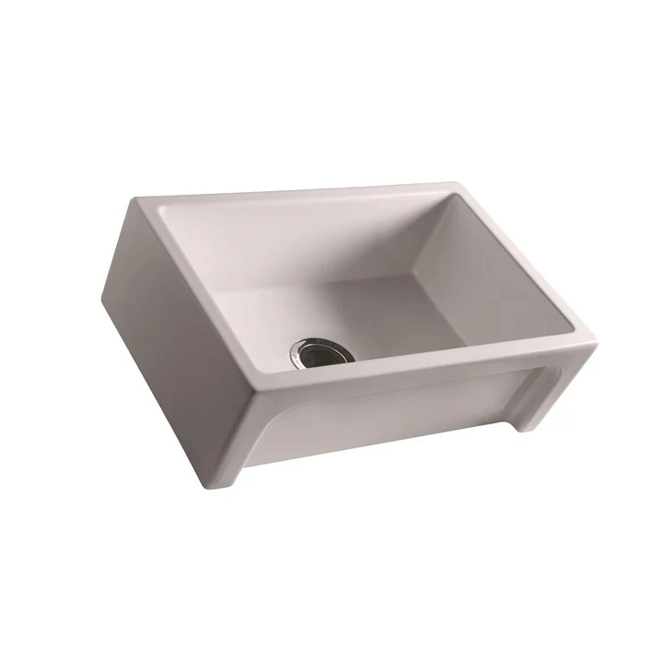 Kitchen Sink 30L x 17-3/4W Inch Single Bowl Granville Farmer Bisque Rectangle - Frankwebs