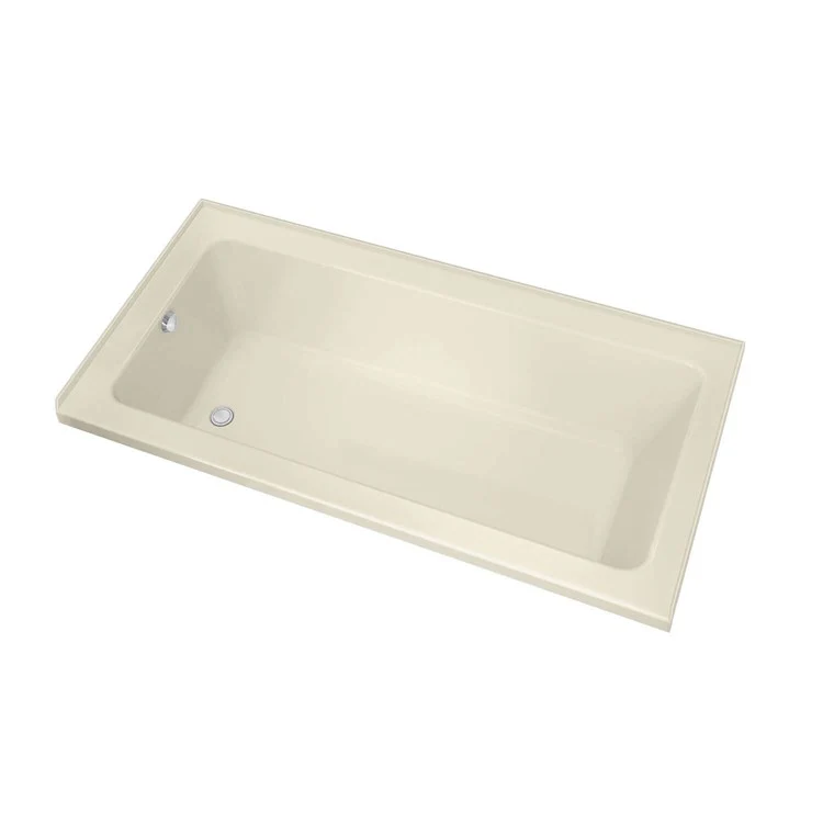 Tub Pose 59-5/8 x 31-5/8 x 23-5/8 Inch Alcove Right Bone Acrylic - Frankwebs