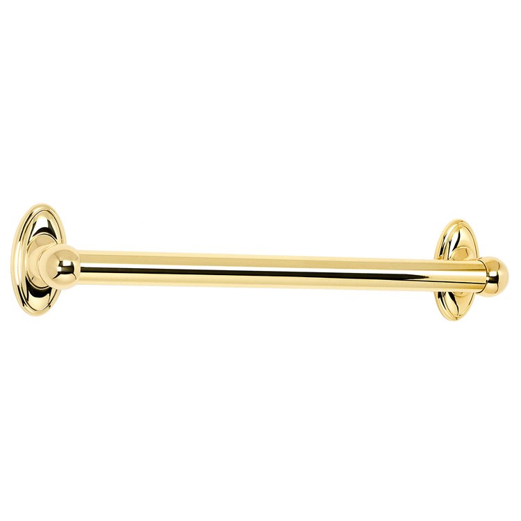 Grab Bar Classic Traditional 18 Inch Polished Chrome Concealed Wall Mount Brass 1-1/4 Inch - Frankwebs