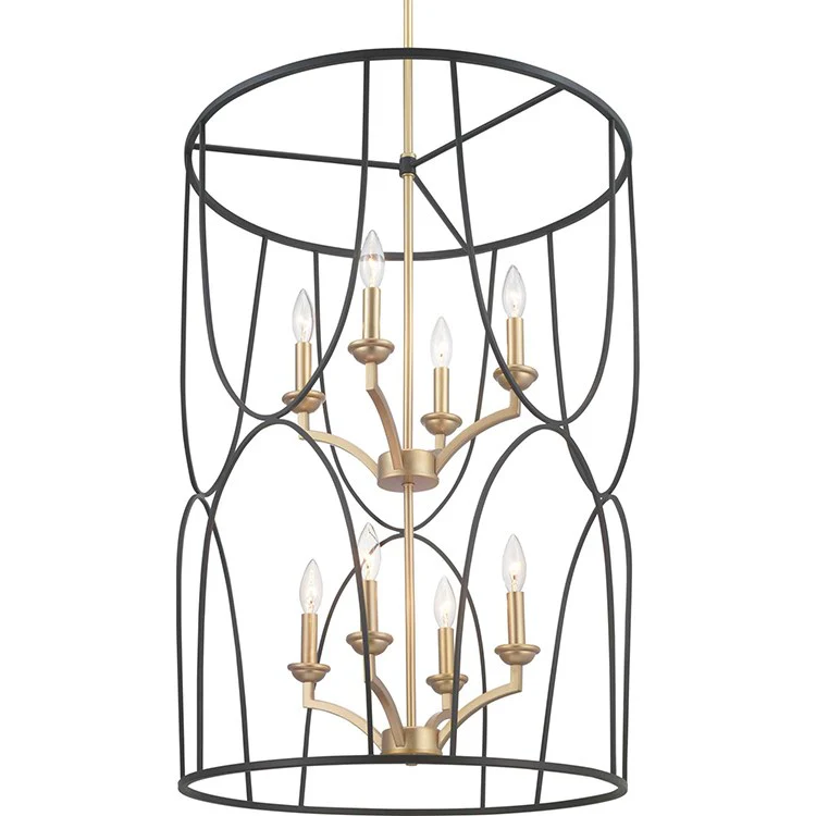 Landree Eight-Light Two-Tier Foyer Pendant - Frankwebs