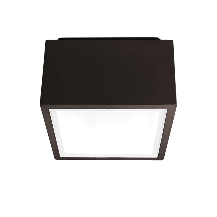 Bloc Single-Light LED Outdoor Flush Mount Ceiling Fixture 3000K - Frankwebs