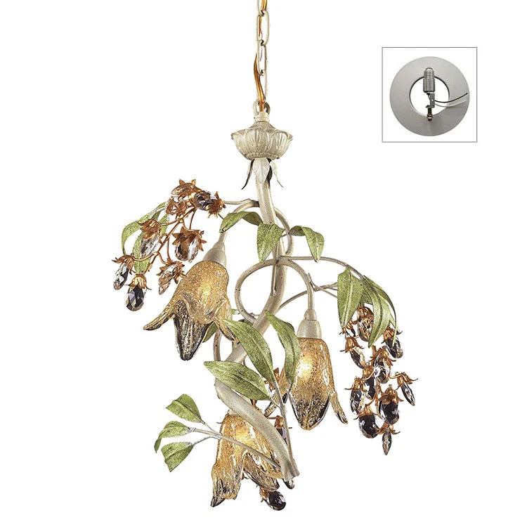 Huarco Three-Light Chandelier with Recessed Light Kit - Frankwebs