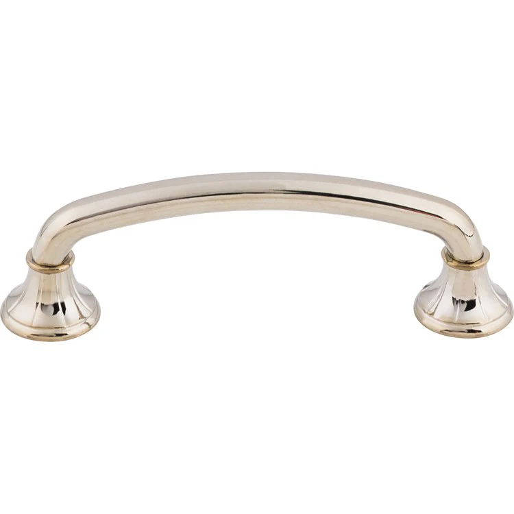 Pull Edwardian Lund D Handle Polished Nickel Zinc Alloy 4 Inch 5x1x1-1/2 Inch - Frankwebs