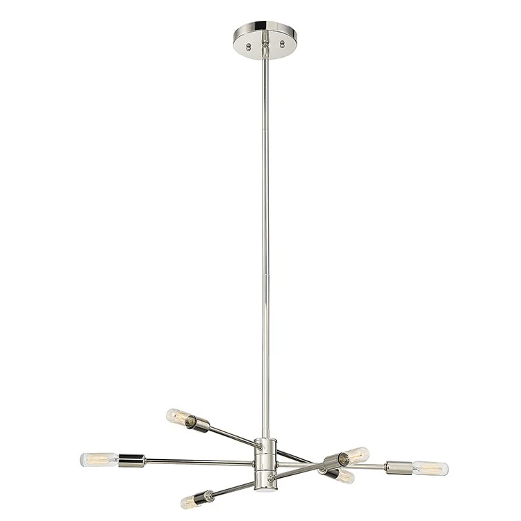 Lyrique Six-Light Chandelier - Frankwebs