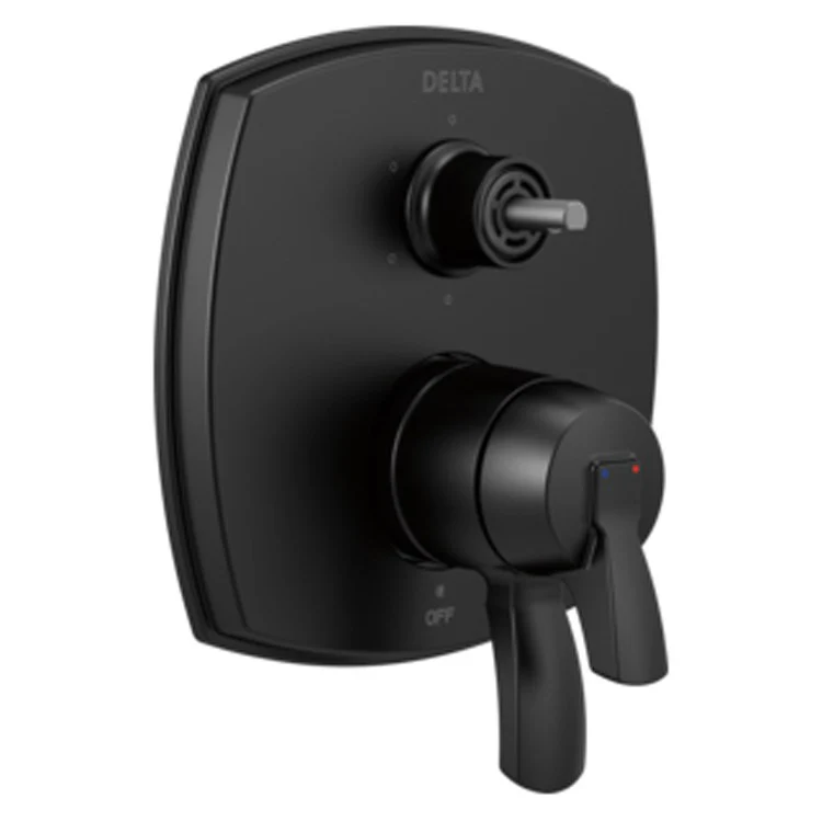 Diverter Trim Stryke 17 Series Integrated 6 Function Matte Black 1 Less Handles ADA for Rough-In Valve R22000 Not Included - Frankwebs