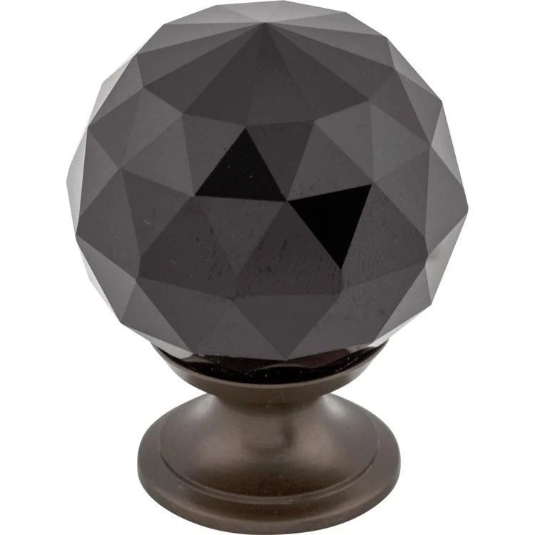 Knob Crystal Black for Decorative Hardware Brushed Satin Nickel Brass 1-3/8 Inch 1-3/4 Inch - Frankwebs