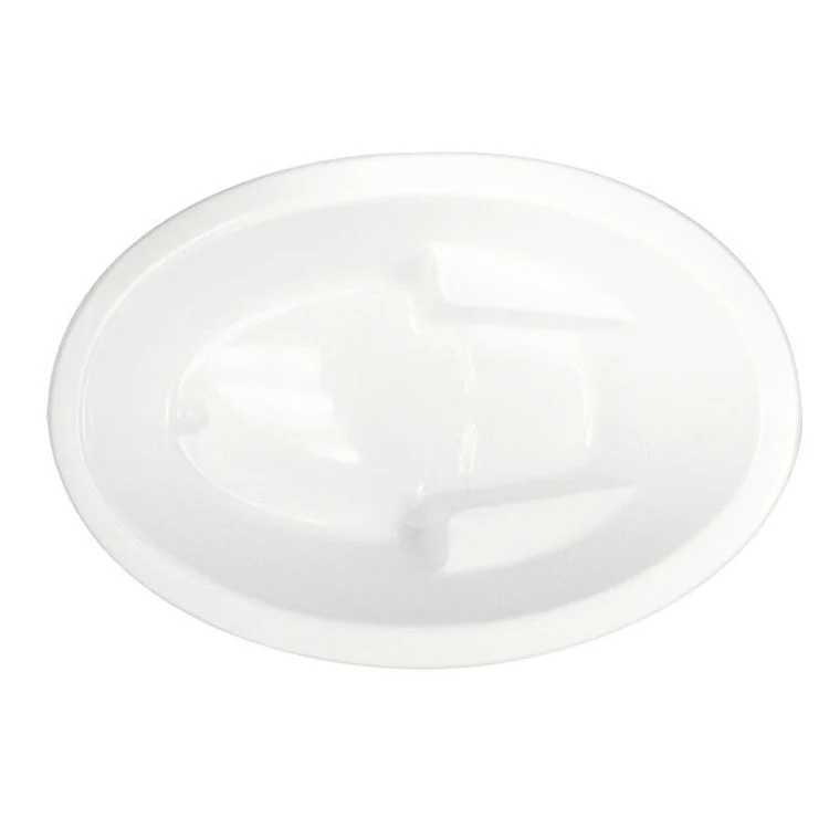 Combination Tub Ston Collection Crystal 84 x 48 x 21 Inch Drop-In End Drain White Oval - Frankwebs