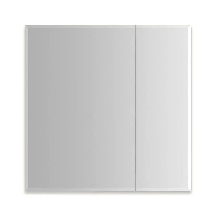 Medicine Cabinet M Series Reserve 30 x 30 x 6 Inch 2 Doors Mirrored Slow Closing Left Beveled Edge/Electric/Interior Light - Frankwebs