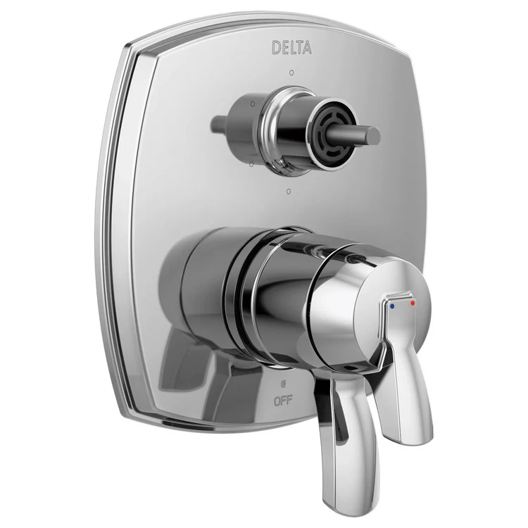 Diverter Trim Stryke 17 Series 6 Functions Lumicoat Champagne Bronze 2 Lever ADA for MultiChoice Universal R22000 Series Rough Valve - Frankwebs