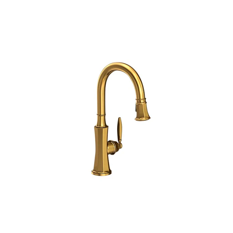 Metropole Single Handle Pull Down Bar/Prep Faucet - Satin Bronze PVD - Frankwebs