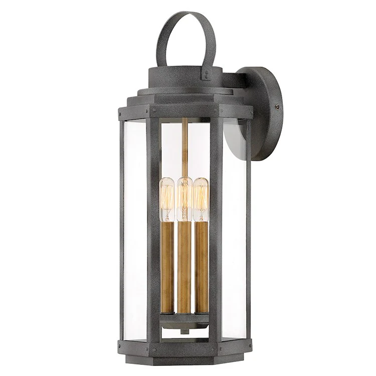 Danbury Three-Light Large Outdoor Wall-Mount Lantern - Frankwebs