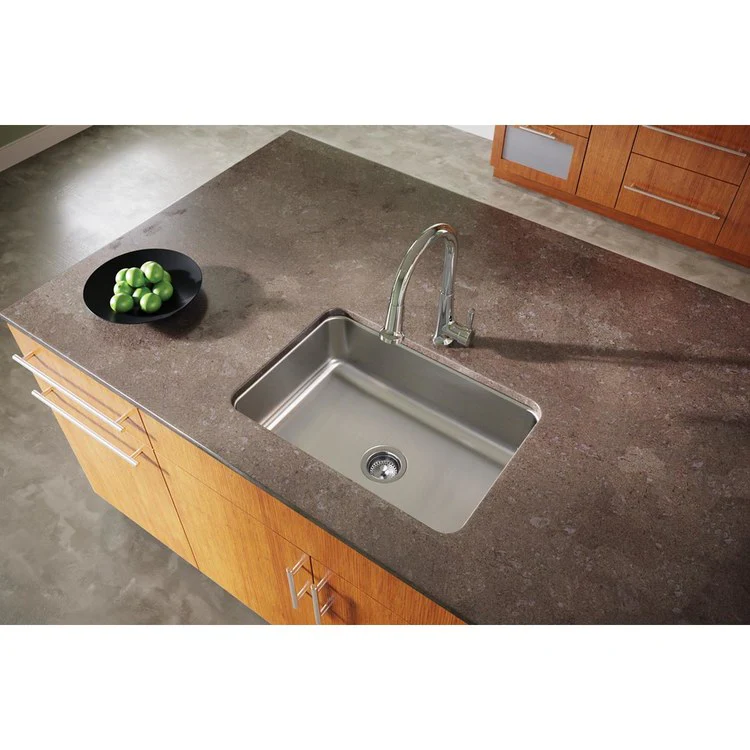 Kitchen Sink Dayton 26.5 x 18.5 Inch Single Bowl Soft Satin Undermount - Frankwebs