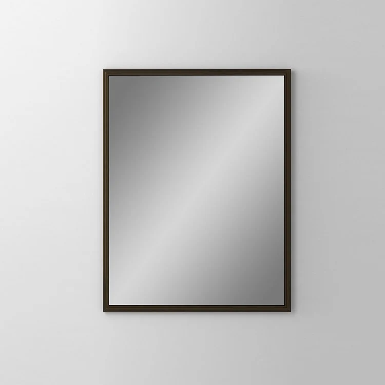 Bathroom Mirror Main Line Rosemont Frame Rectangular 24W x 30H Inch Brushed Black Wall Mount - Frankwebs