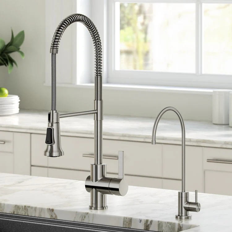 Britt Commercial-Style Kitchen Faucet and Purita Water Filter Faucet Combo - Frankwebs