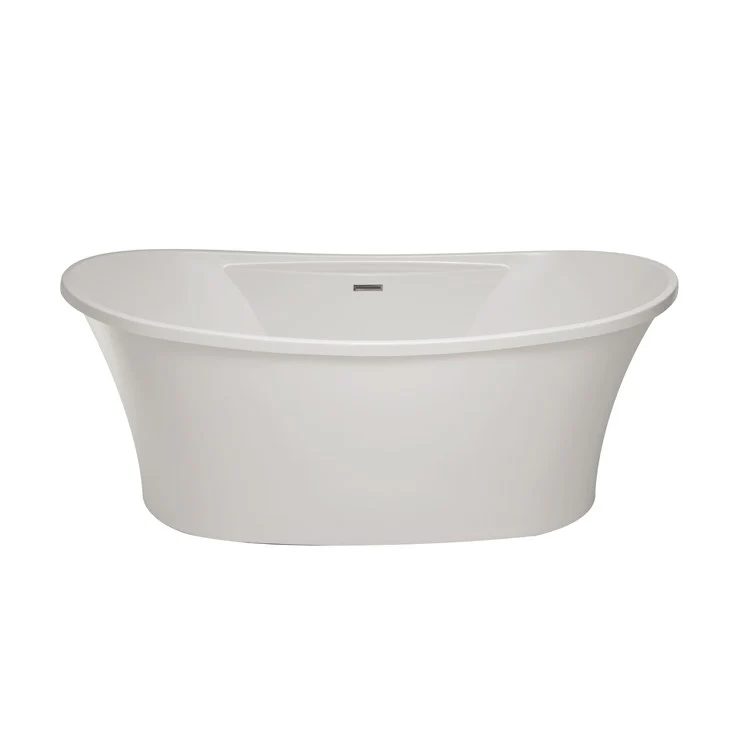 Air Tub Studio Collection Breanne Freestanding Biscuit Oval Acrylic 66 x 36 x 25-3/4 Inch - Frankwebs