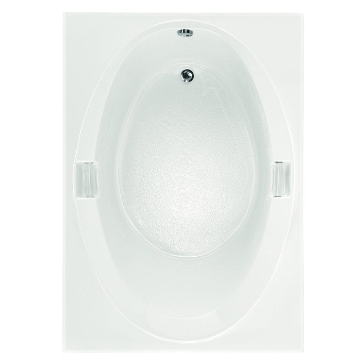 Soaking Tub Studio Collection 60 x 42 Inch Drop-In Tub Only End Bone Acrylic - Frankwebs
