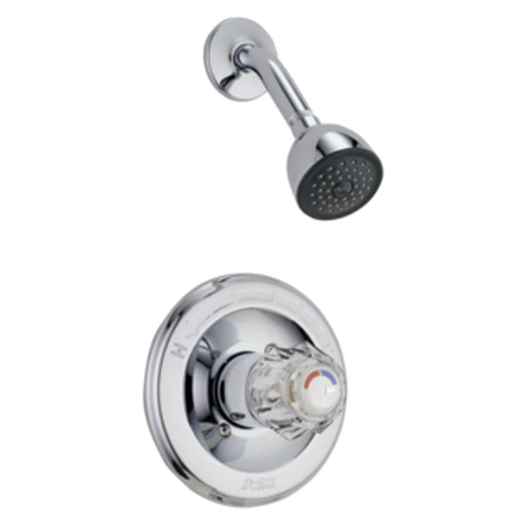 Classic Monitor 13 Series Pressure Balance Shower Trim with Clear Knob Handle - Frankwebs