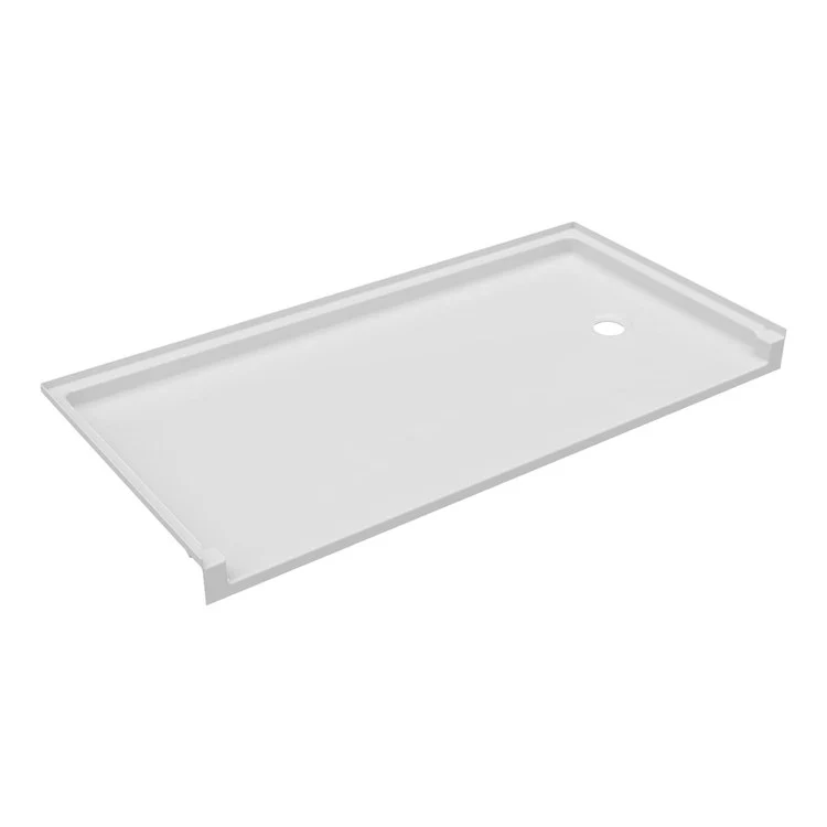 Shower Base Swanstone Rectangular White 30 x 60 Inch Swanstone ADA Right - Frankwebs