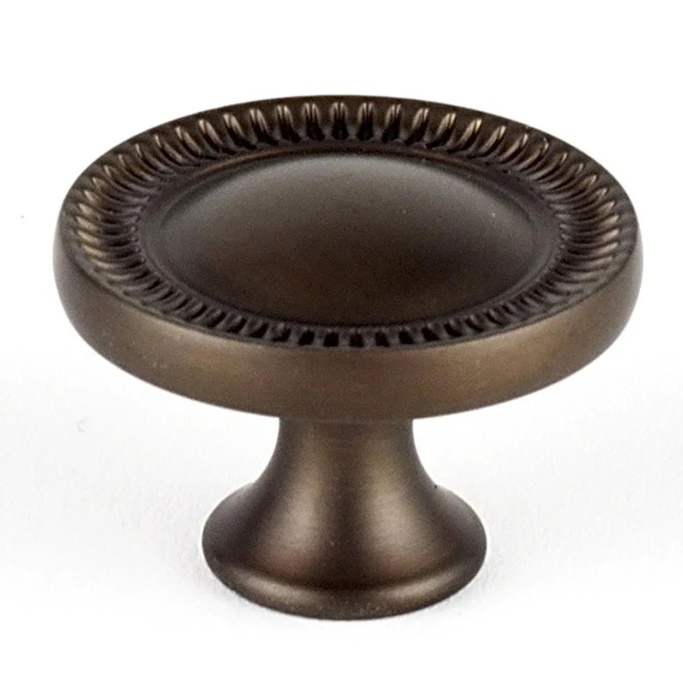Knob Regal Round Antique English Matte Brass 1-1/4 Inch 1 Inch 5/8 Inch - Frankwebs