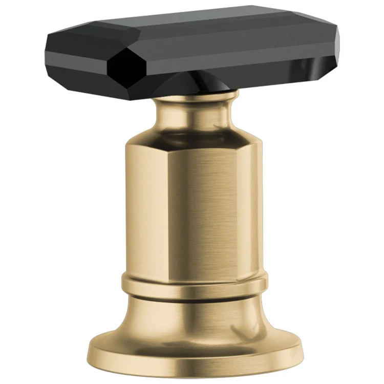 Handle Kit Invari Zinc 2 Black Crystal Knob Brilliance Luxe Gold/Black Crystal - Frankwebs