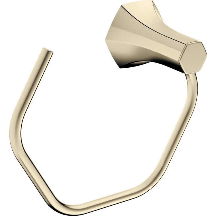 Towel Ring Locarno 7-3/4 Inch Open Polished Nickel Metal 3-1/2 Inch - Frankwebs