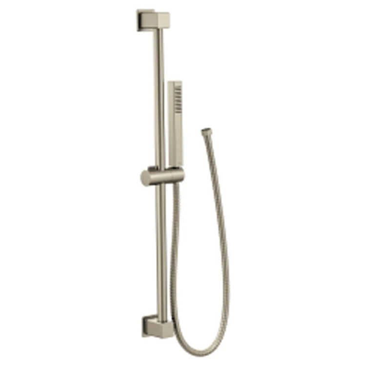 Handshower Set Eco-Performance Chrome 1 Function 1.75 Gallons per Minute 30 Inch Slide Bar with Push Button Height Selection - Frankwebs