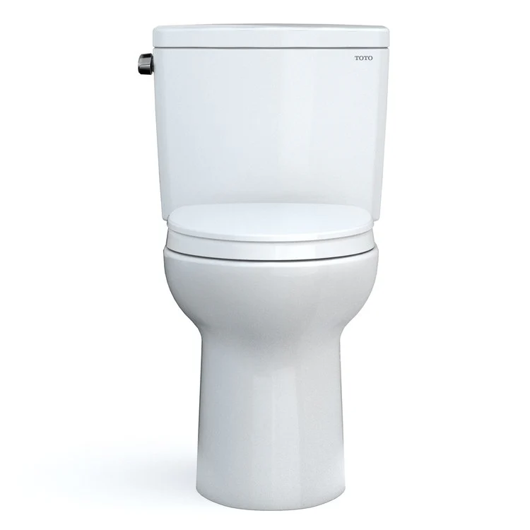 Toilet Drake 2 Pieces Universal Height Cotton Elongated ADA 30-1/8 Inch 1.28 Gallons per Flush Left Hand Chrome Soft Close - Frankwebs