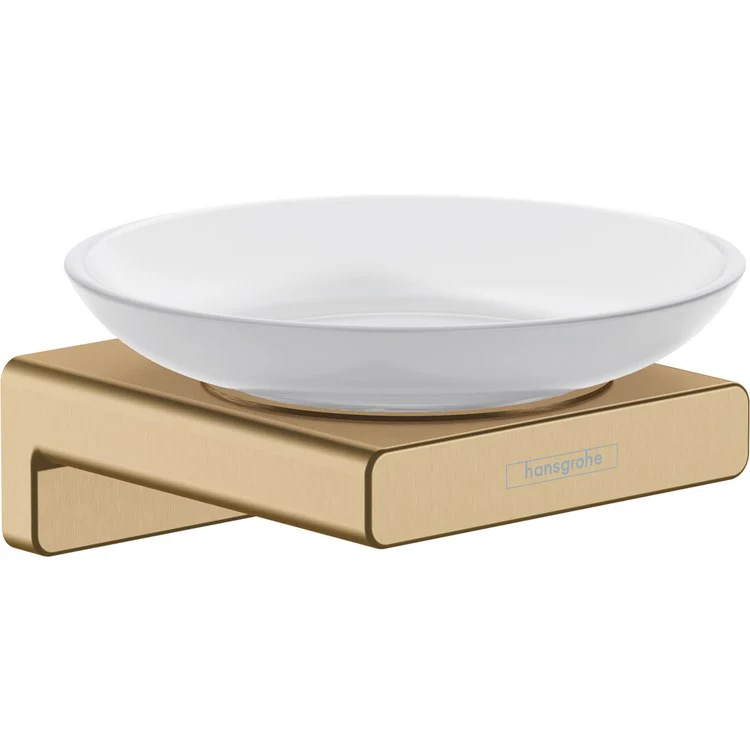 Soap Dish AddStoris Brushed Bronze Wall Mount Saucer Ceramic - Frankwebs