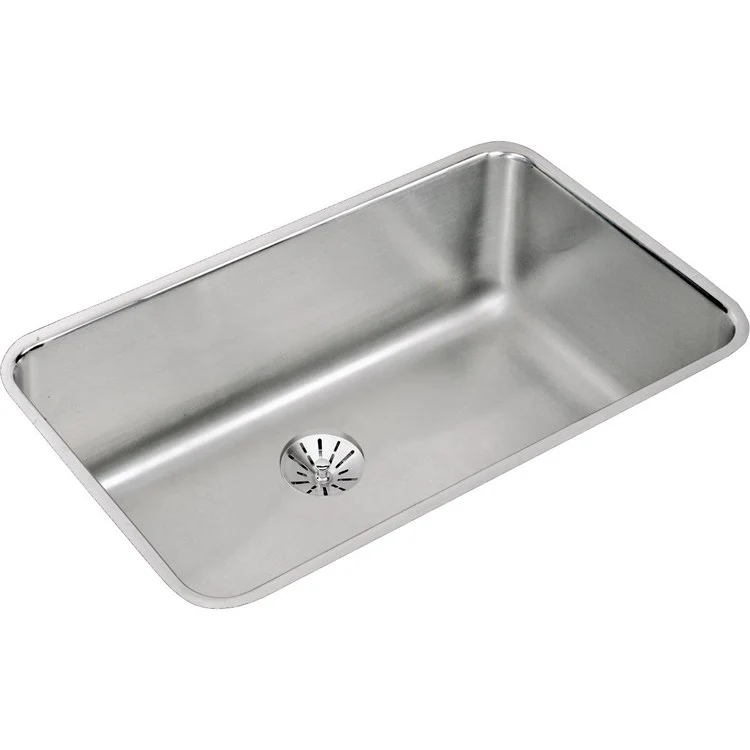 Kitchen Sink Gourmet 30.5 x 18.5 Inch Single Bowl with Perfect Drain Lustertone Undermount Stainless Steel 11-1/2 Inch - Frankwebs