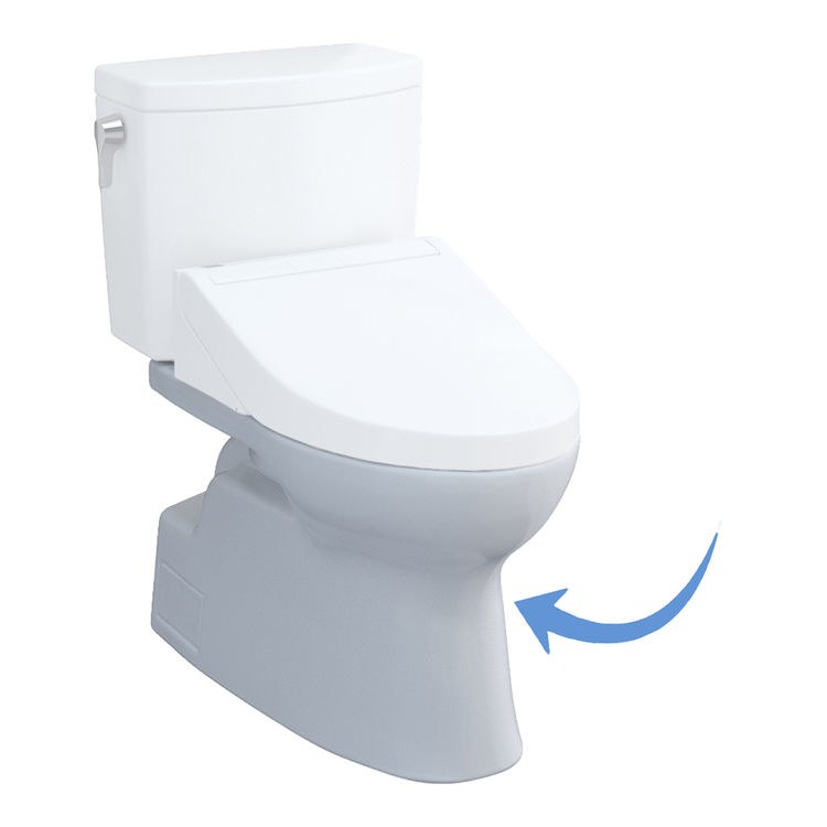 Toilet Bowl Vespin II Elongated Washlet Ready Cotton ADA - Frankwebs