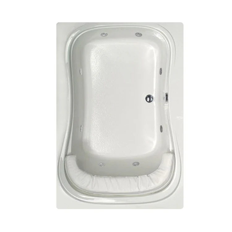 Whirlpool Tub Designer Collection Fantasy 60 x 42 x 21 Inch Drop-In Side Center Drain Bone Rectangle - Frankwebs