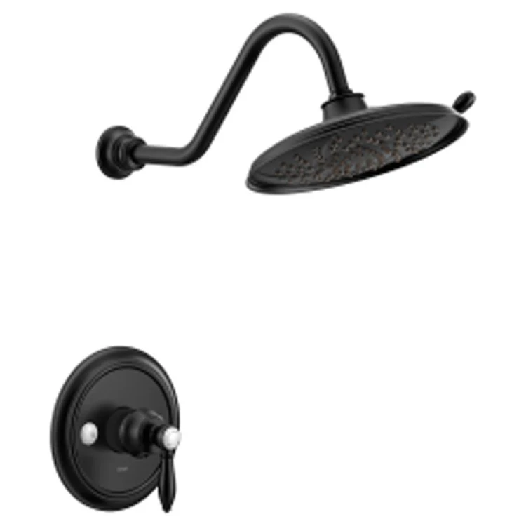 Shower Trim Weymouth M-Core 3 Eco-Performance 1 Lever Matte Black ADA 1.75 Gallons per Minute 2 Function Rainshower - Frankwebs