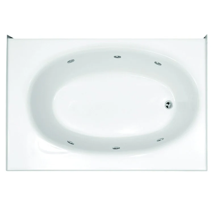 Whirlpool Tub Studio Collection Kona 60 x 42 x 15 Inch Drop-In Right Hand Drain Almond - Frankwebs