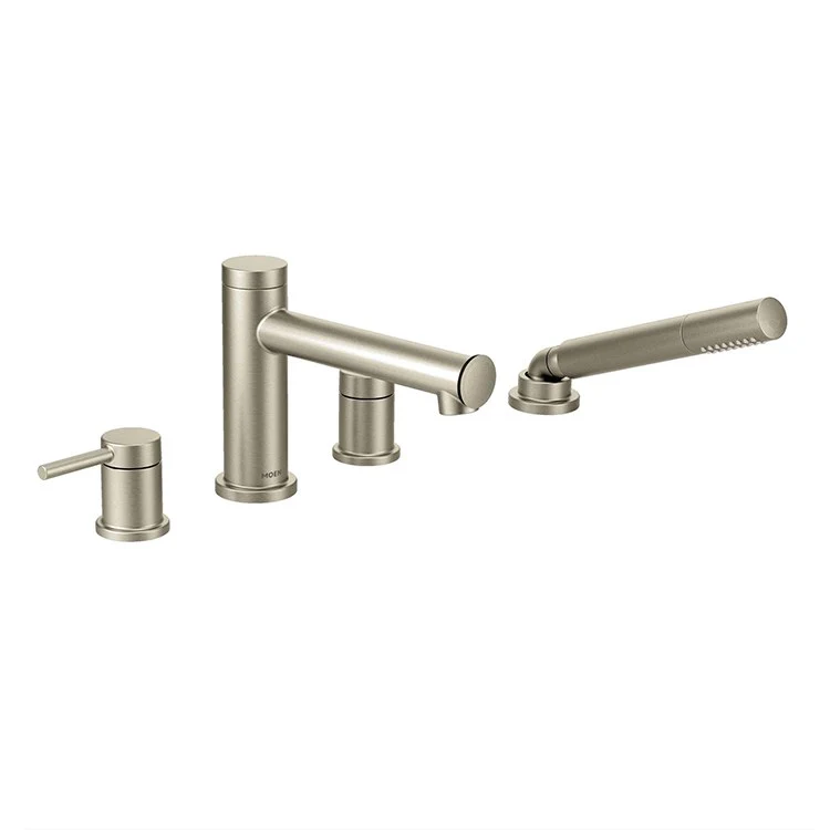 Align Two Handle 4-Hole Roman Tub Faucet with Handshower - Frankwebs