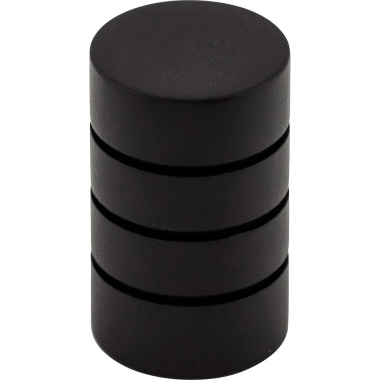 Knob Nouveau Stacked Round for Decorative Hardware Flat Black Zinc Alloy 5/8 Inch 1 Inch Extension - Frankwebs