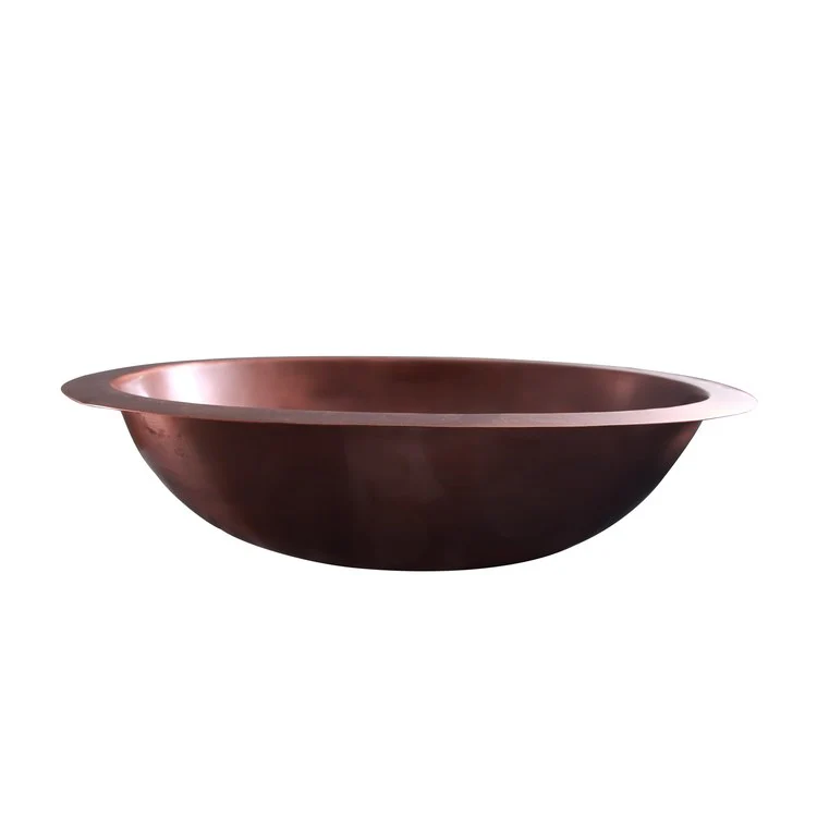 Lavatory Bowl Finn Single Bowl 19 Inch Smooth Antique Copper 5-5/8 Inch - Frankwebs