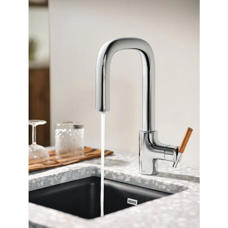 Bar Faucet Tenon 1 Lever ADA CALGreen Chrome PowerBoost 1.5 Gallons per Minute - Frankwebs