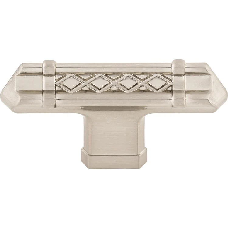 Knob Tower Bridge T-Handle for Decorative Hardware Brushed Satin Nickel Zinc Alloy 2-5/8 Inch - Frankwebs
