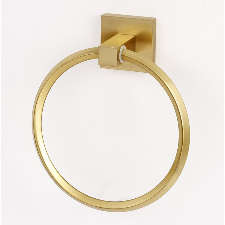 Towel Ring Contemporary II Bath 6 Inch Satin Brass 2-1/4 Inch - Frankwebs