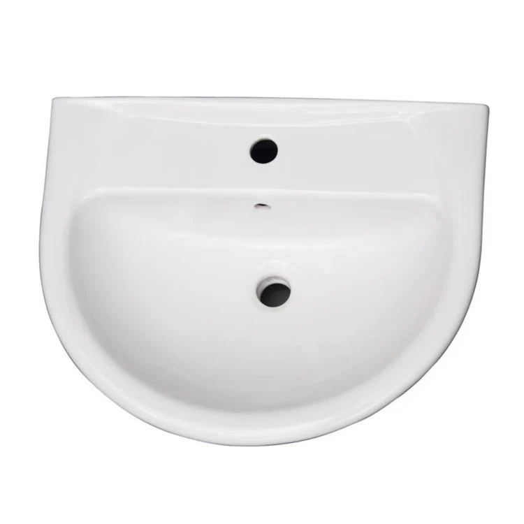 Pedestal Top Karla 550 21-3/4 Inch White Vitreous China - Frankwebs