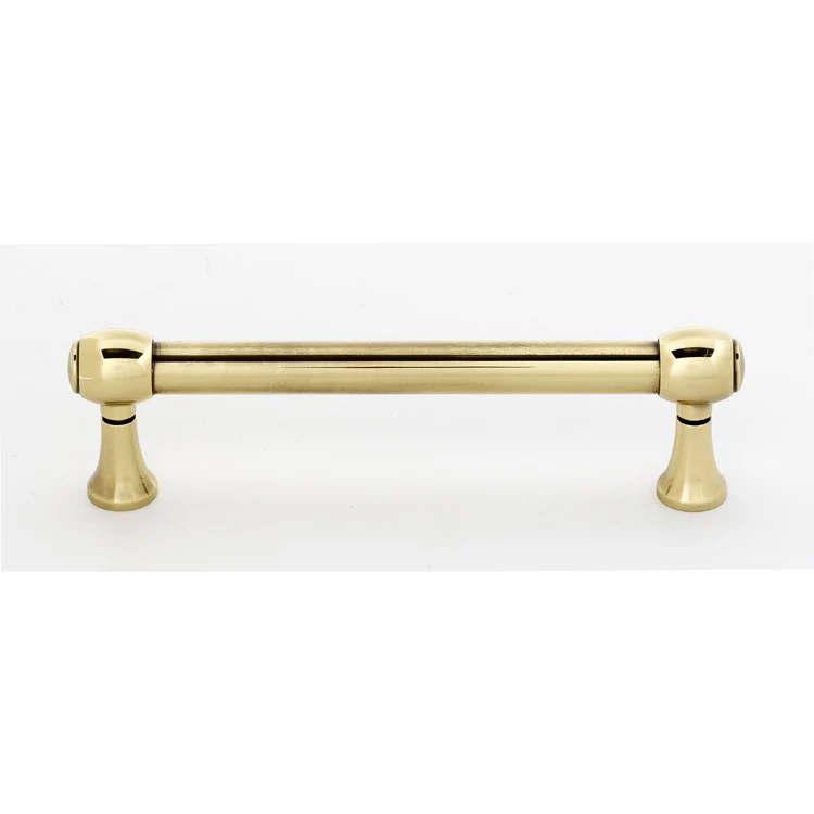 Pull Royale Unlacquered Brass 4 Inch 4-3/4 Inch 1-1/4 Inch - Frankwebs