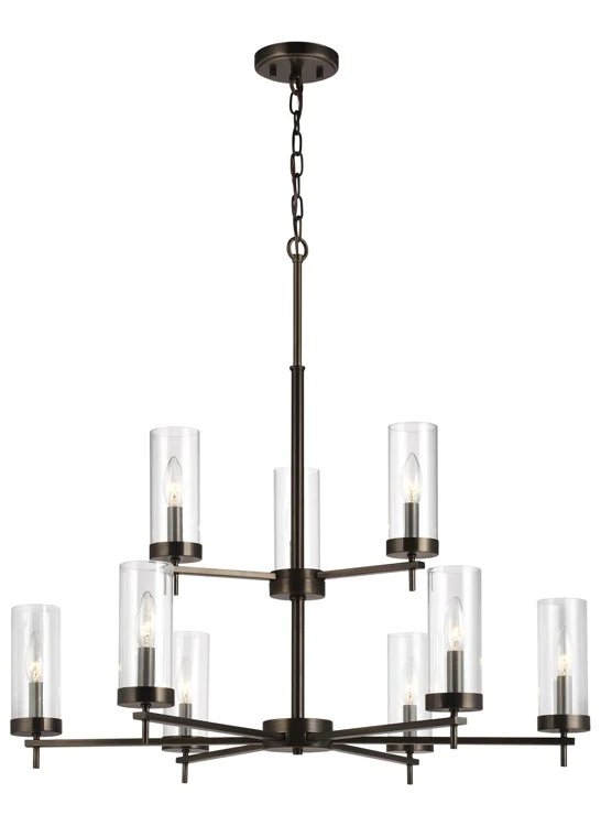 Zire Nine-Light Two-Tier Chandelier - Frankwebs