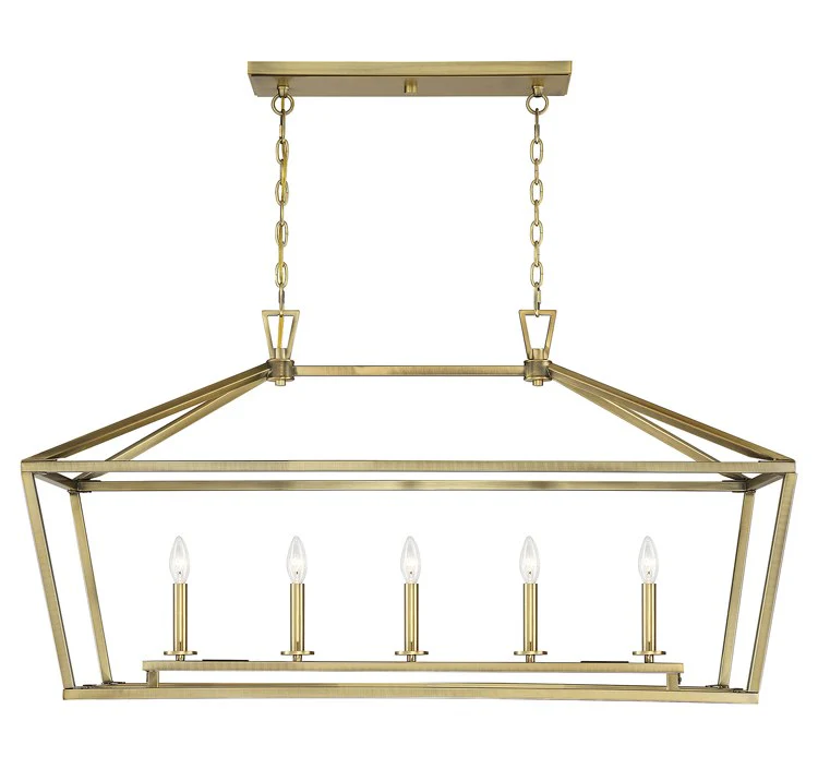 Townsend Five-Light Linear Chandelier - Frankwebs