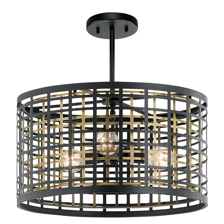 Aldergate Three-Light Pendant/Semi-Flush Mount Ceiling Fixture - Frankwebs
